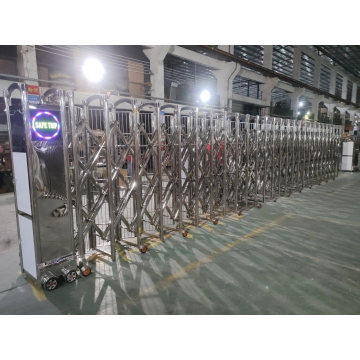 Durable Waterproof Retractable Gate Electronic Folding Collapsible Gate Automatic Retractable Safety Gate